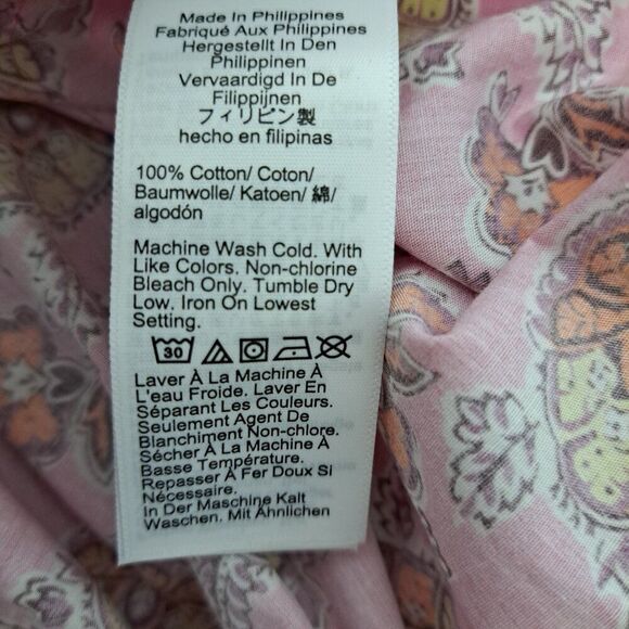 J. Crew Collection Tie Waist Cotton Poplin Dress in Ratti Pink Blooms Floral S - Picture 11 of 11